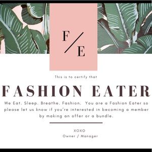 BECOME A FASHION EATER..COME SHOP WITH US!